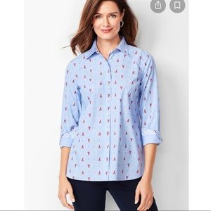 Classic Cotton Shirt in Lobster Print